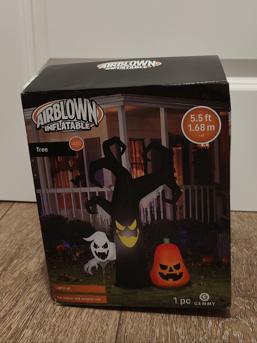 Black Halloween Airblown Inflatable Tree  .